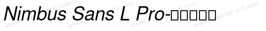 Nimbus Sans L Pro字体转换